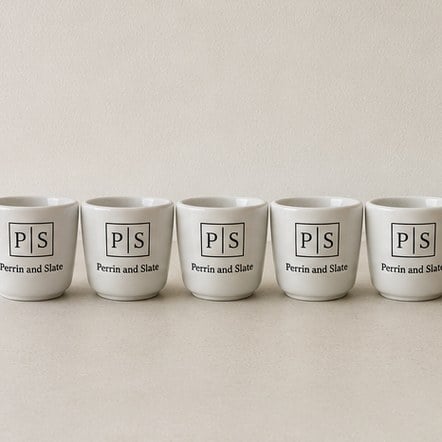 Customized espresso cups for roasters and coffee brands