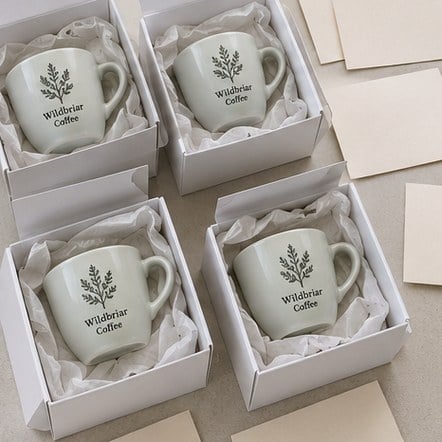 Customized espresso cups for weddings and events
